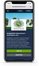 iPhone with MyResidentCenter